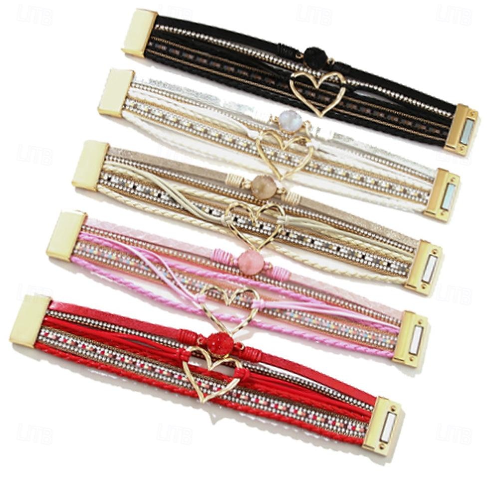 Armband Schmuck Retro Vintage Böhmische Boho PU-Leder Für Cosplay Herren Damen Modeschmuck Modeschmuck 2025 - $11.99 –P2