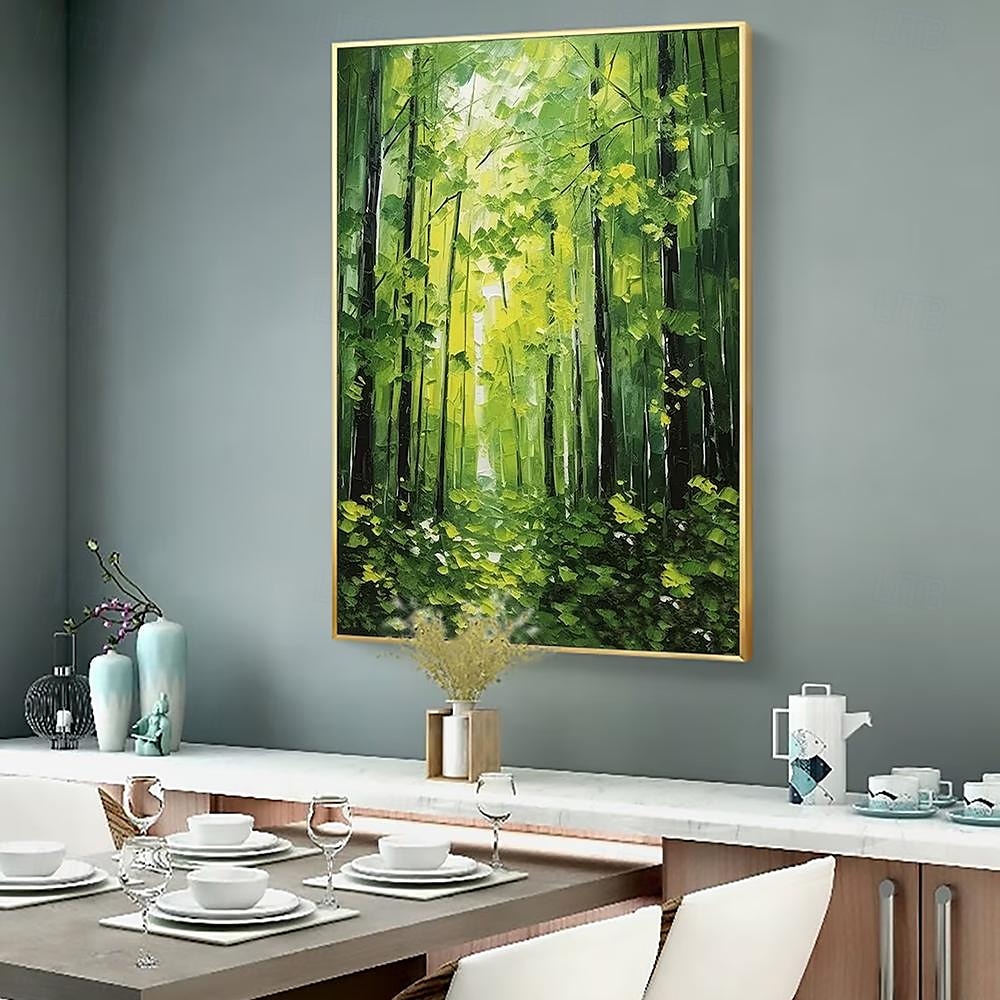 Mintura Handmade Abstract Tree Landscape Oil Paintings On Canvas Wall Art Decoration Modern Forest Picture For Home Decor Rolled Frameless Unstretched Painting 2026 - $130.99 –P4