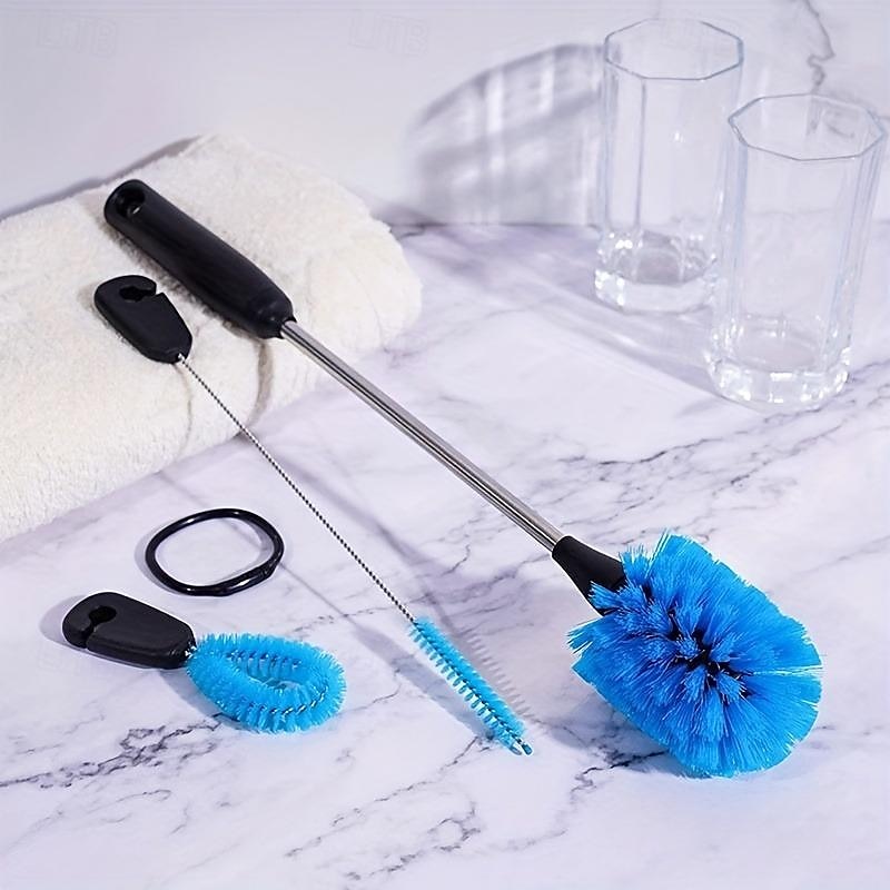 Set di spazzole per la pulizia delle bottiglie d'acqua 3 in 1: perfetto per bottiglie a collo stretto, bottiglie sportive, tazze da caffè, bicchieri e fiaschette del 2025 a $11.99 –P7
