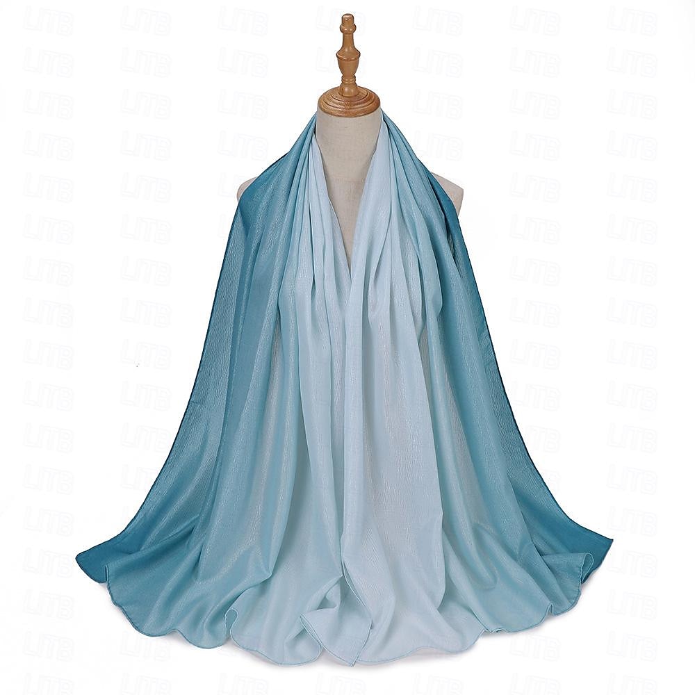 Mujer Chales Hijab Bufandas Dubai islámico árabe musulmán Ramadán Adulto Tocados 2026 - $19.49 –P14