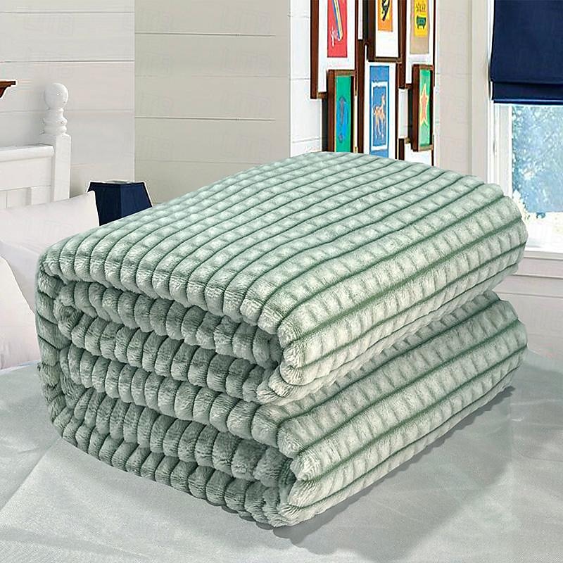 Thickened Solid Color Pineapple Checked Flannel Blanket Coral Velvet Sofa Cover Blanket Air Conditioning Blanket Nap Blanket 2025 - $8.49 –P17