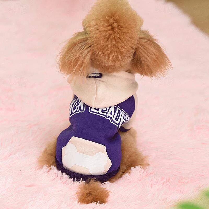 Dog Cat Hoodie Fashion Cute Winter Warm Soft Washable Comfortable Outdoor Sports Dog Clothing for Bichon Frise Poodle Pomeranian Baby Pet Papillon 2025 - $26.99 –P3
