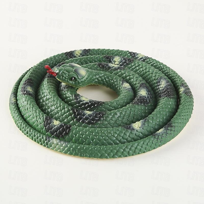 Realistic Fake Rubber Toy Snake Black Fake Snakes 49 Inch Long April Fool's Day Christmas Gift 2026 - $18.99 –P9