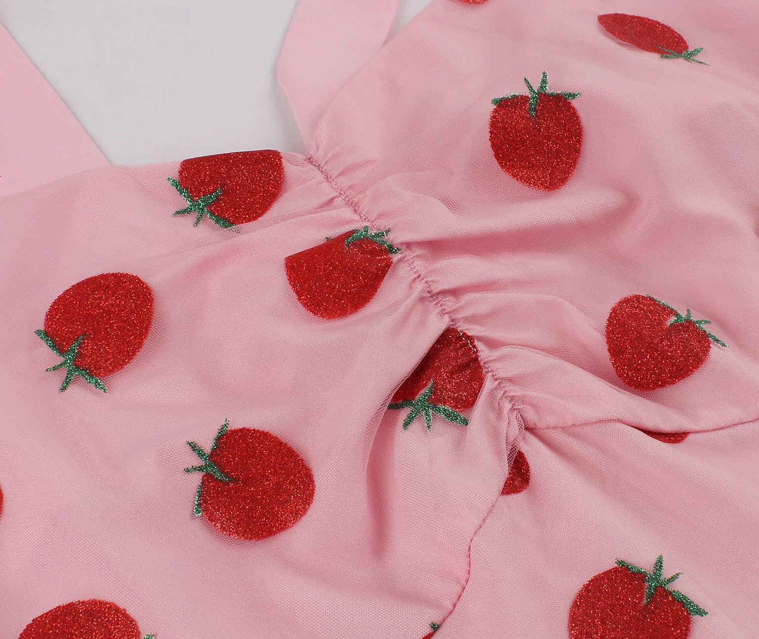 Retro / vintage Femtiotal Middag Klänningar A-Line Klänning Swing klänning Frukt Dam Datum Möhippa Vuxna Klänning Hemkomstklänningar Sommar Vår 2025 - $35.99 –P6