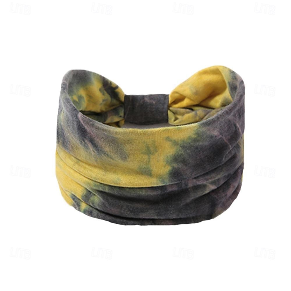 fasce boho larghe fasce per capelli turbante stile africano fasce annodate elasticizzate leopardate fasce floreali elastiche per capelli yaga accessori di moda per donne e ragazze nere (set 6) del 2025 a $6.99 –P3
