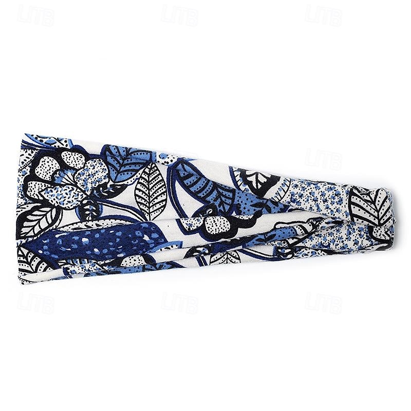 Printed Sports Headband Yoga Headband Headband Sweat Absorbing Band Anti Sweat Women s Wide Brimmed Headscarf Headwear 2025 - $6.99 –P8