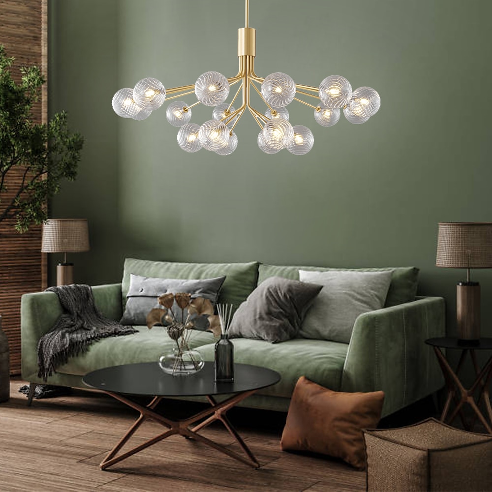 9-Licht 110 cm Laterne Desgin Insel Design Pendelleuchten Kupfer Glas Künsterlischer Stil Stilvoll Messing Modern Nordischer Stil 110-120V 220-240V 2025 - $615.59 –P12