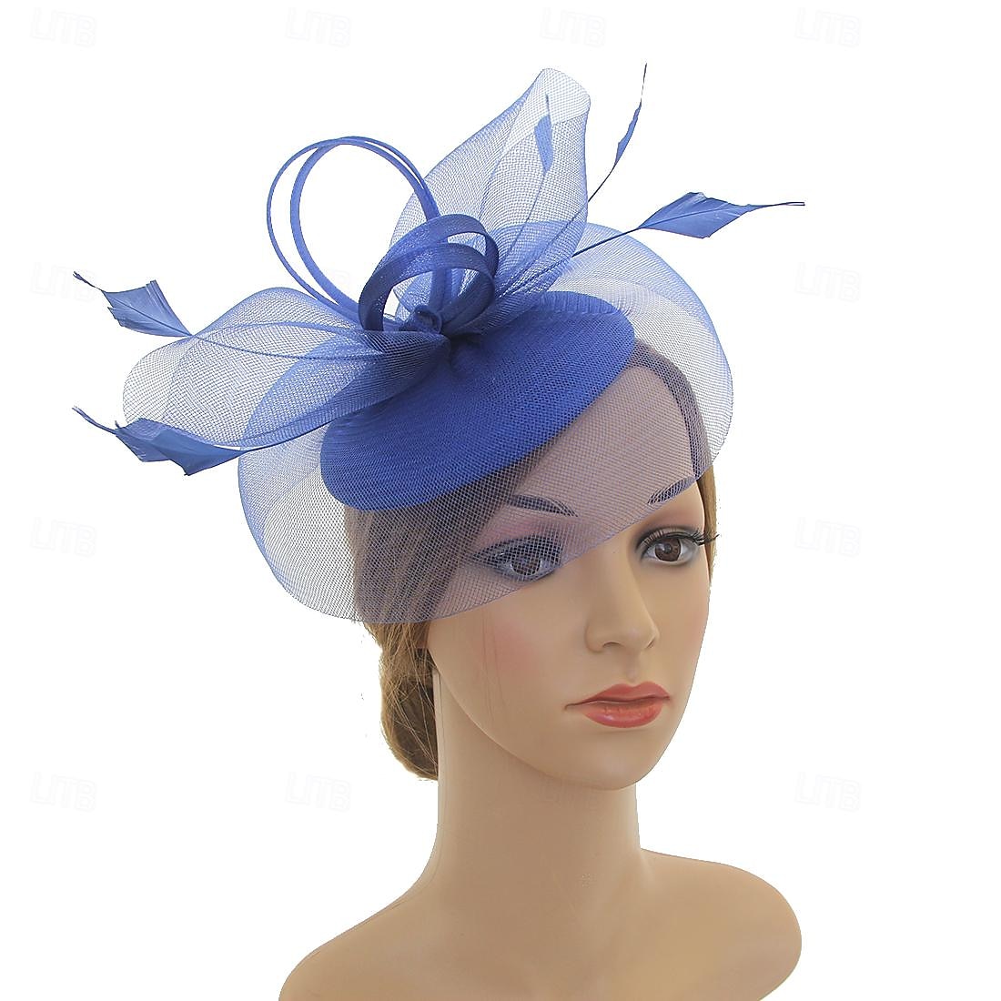 Elegant Retro vintage Helm Feestkostuum Fascinator-hoed Kostuum Dames Maskerade Vakantie Evenement / Feest Afspraakje Volwassenen Hoed Alle seizoenen 2026 - $15.49 –P6