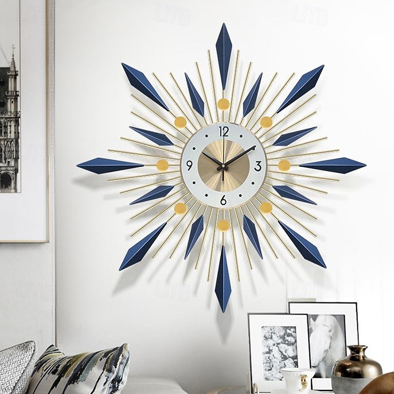 velké nástěnné hodiny kovové dekorativní polovina století tiché netikající velké hodiny moderní bytové dekorace do obývacího pokojeložnicejídelna kancelář 2026 - $126.09 –P3