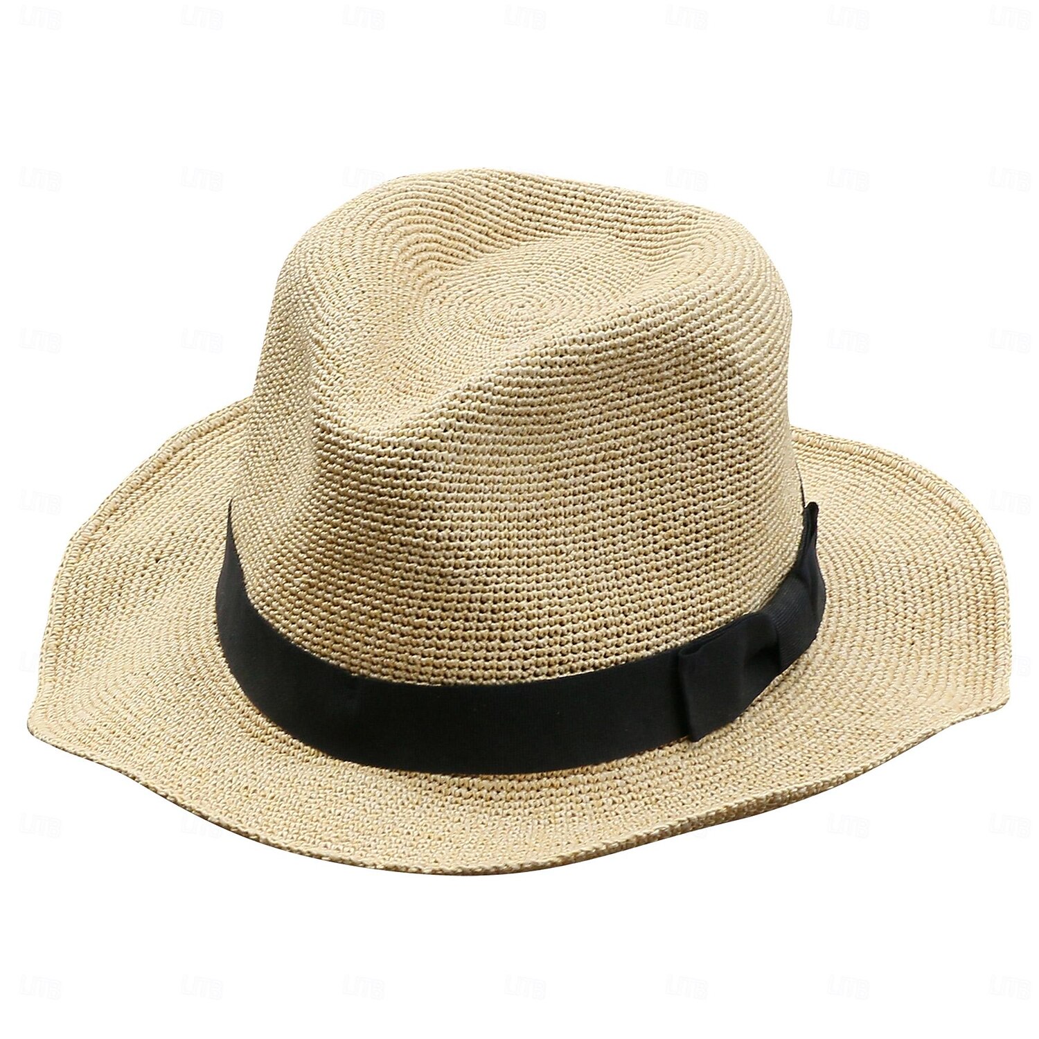 Chapeaux Fibre naturelle Paille Chapeau de seau Chapeau de Paille Chapeau de soleil Mariage Casual simple Classique Avec Ruban Casque Couvre-chef de 2025 ? $30.99 –P13