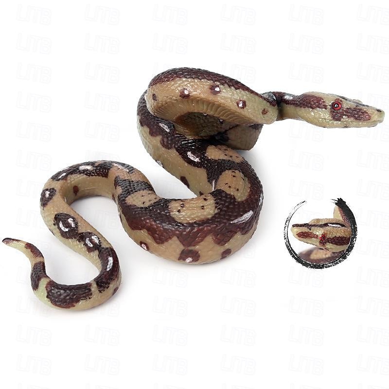 Realistic Snake Toy Rubber Snake Figure for Halloween Prank PropsLifelike Rubber Snakes Boa Constrictor FigurinesScare Birds Garden PropsPlastic Python Model Prank Gag Gift for April Fool's Day 2025 - $18.99 –P7