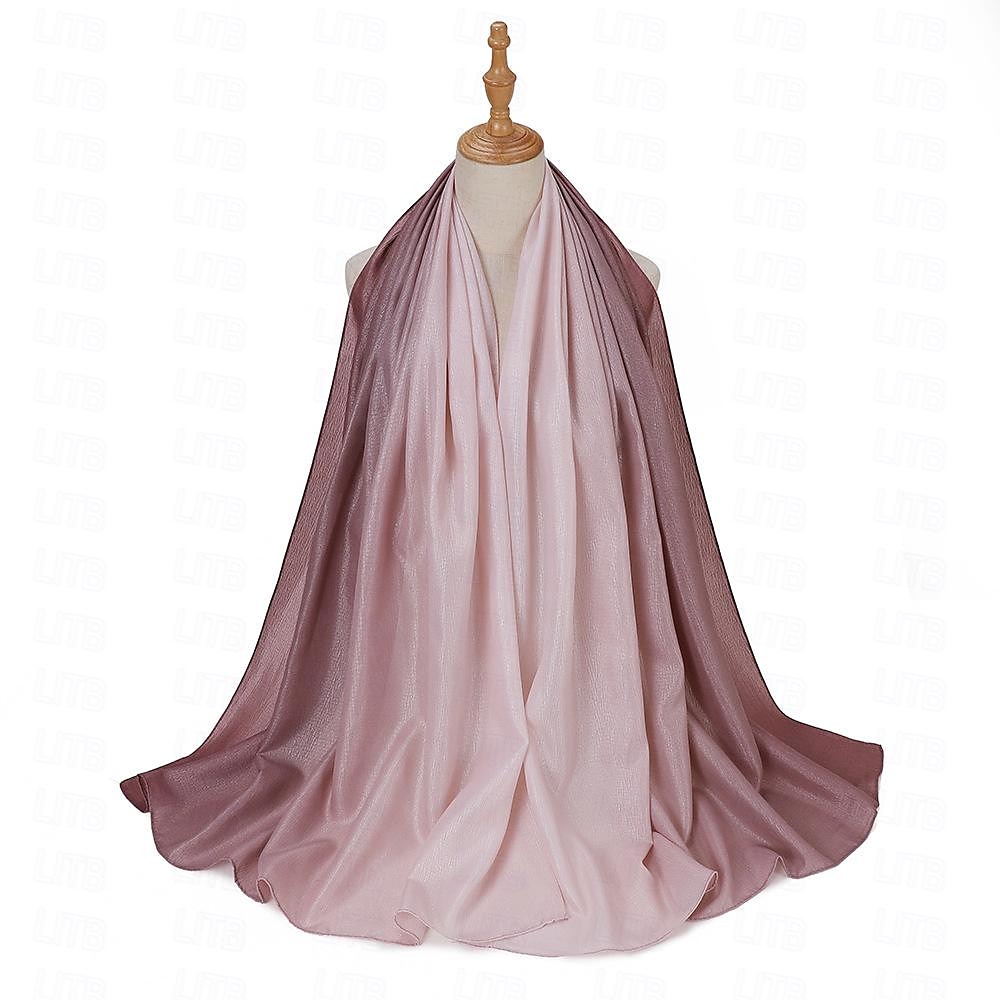Mujer Chales Hijab Bufandas Dubai islámico árabe musulmán Ramadán Adulto Tocados 2026 - $19.49 –P15