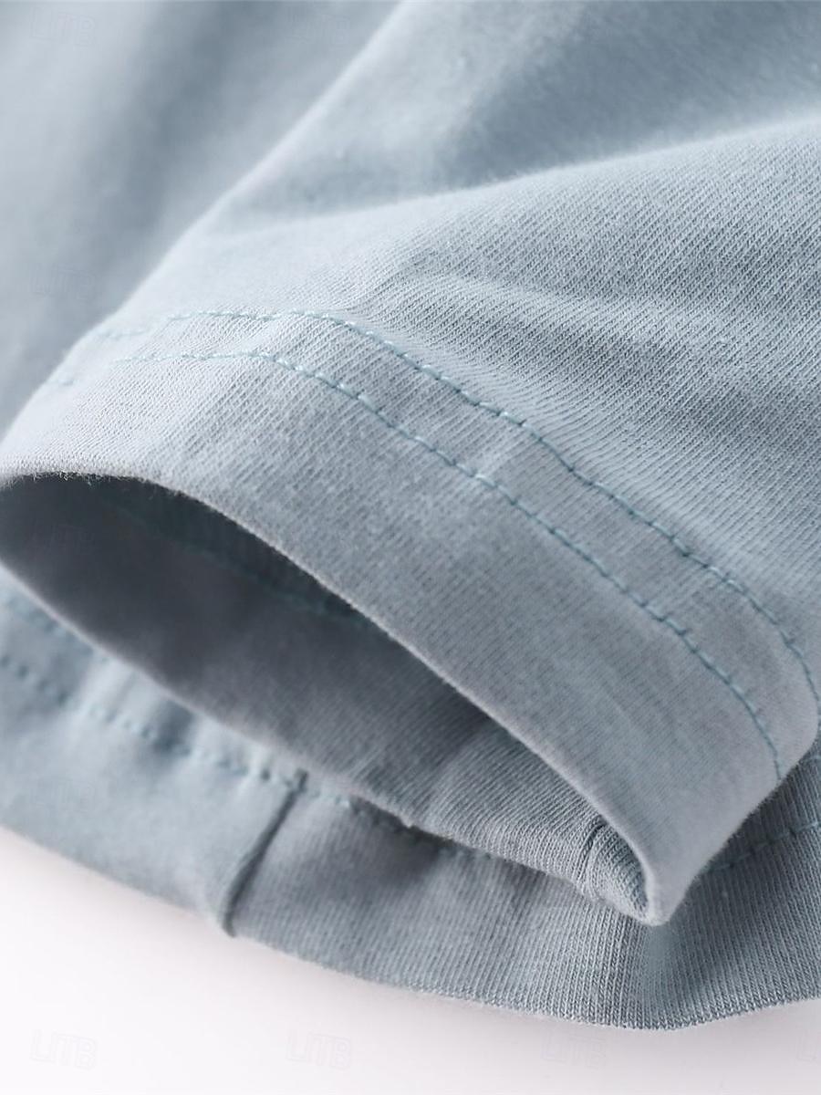 kvinnors pyjamasset brev mode komfort hem daglig säng bomull andas rund hals långärmad t-shirt t-shirt byxa bröstkuddar sommar vår hem outfits 2025 - $25.99 –P19