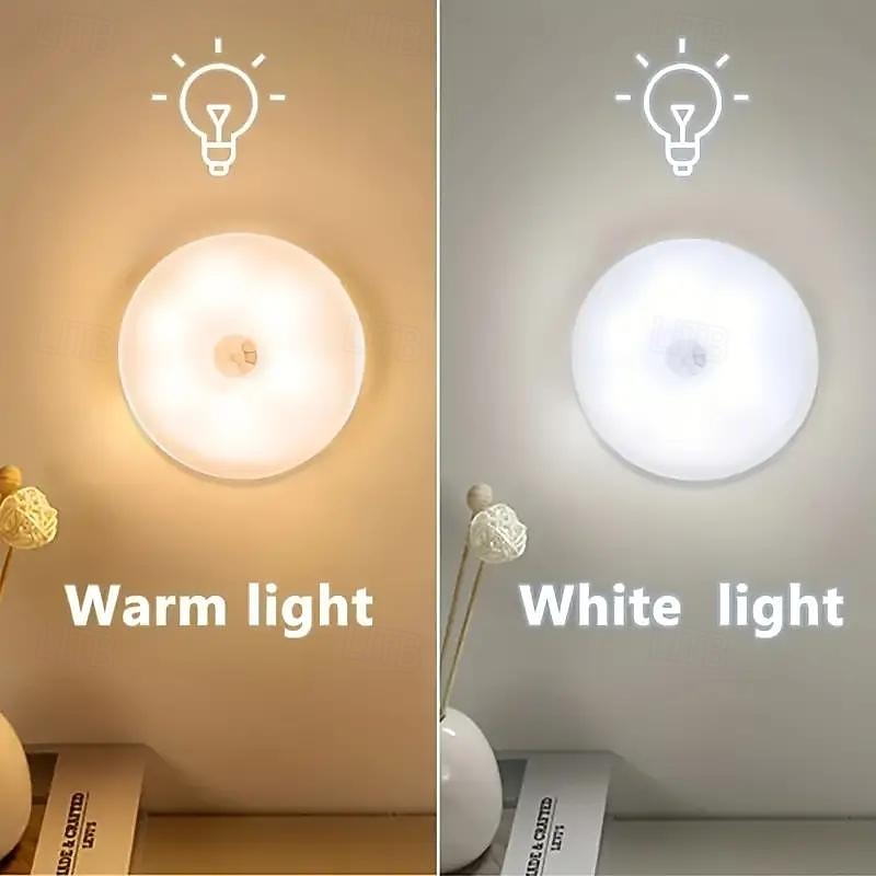 buitentrapverlichting bewegingssensor nachtverlichting usb oplaadbaar buitentrapverlichting led-nachtverlichting voor gangen kasten kasten trappen slaapkamers keukens en binnenplaatsen 1/3 stuks 2026 - $10.99 –P2