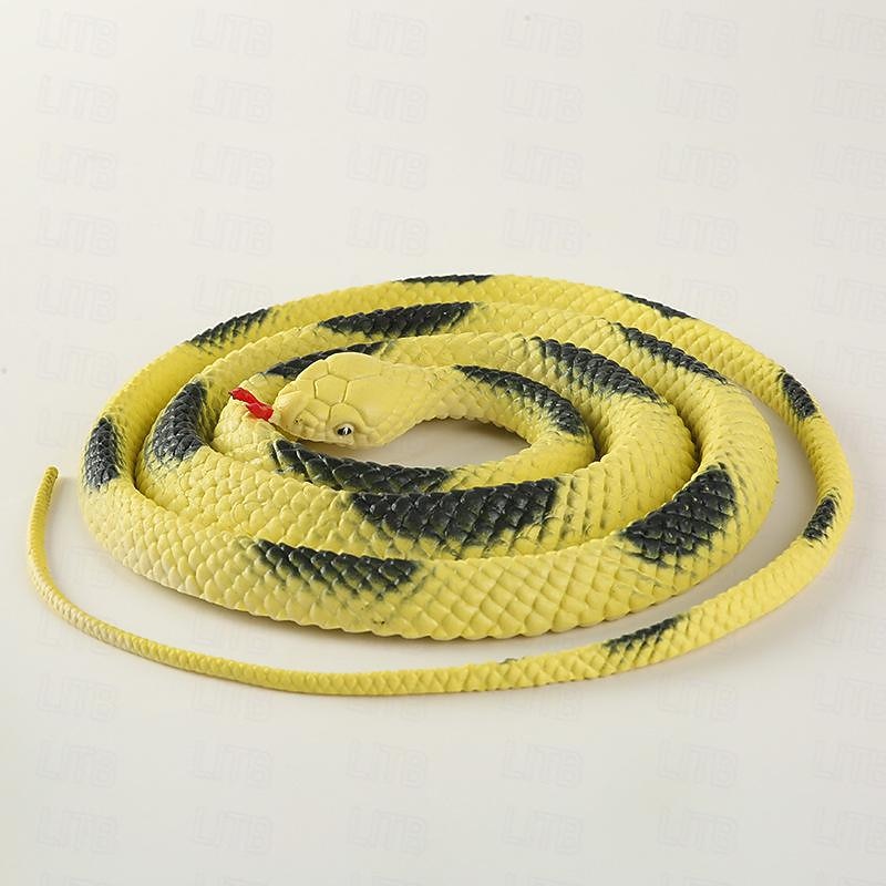 Realistic Fake Rubber Toy Snake Black Fake Snakes 49 Inch Long April Fool's Day Christmas Gift 2026 - $18.99 –P10