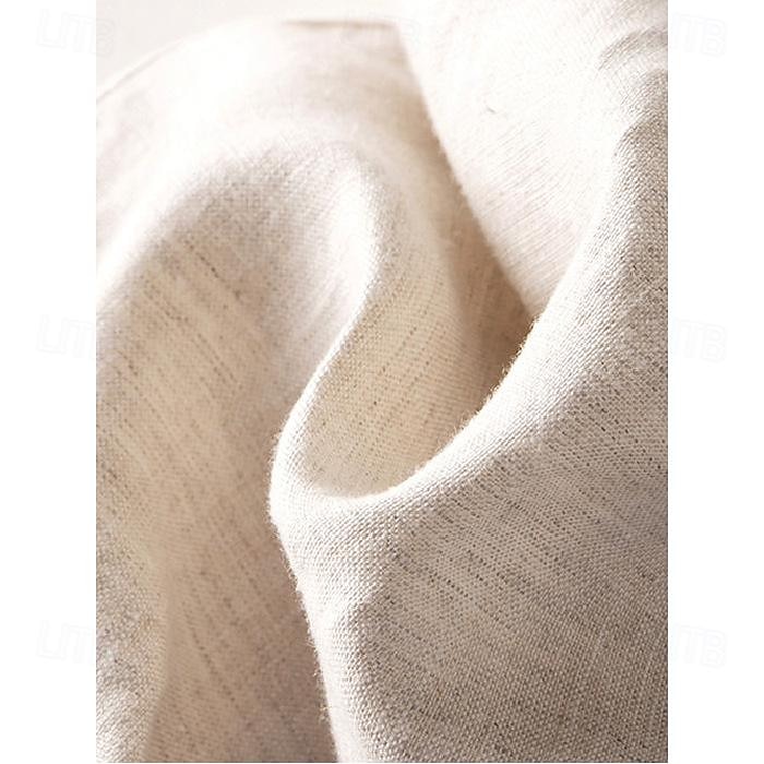 Pentru femei Picior Larg Pantaloni din bumbac in Pantaloni Modă Lungime totală Simplu Buzunare laterale Picior Larg Respirabilitate Comfortabil Inelastic Casul / Zilnic Negru Alb Kaki Primăvara 2025 - $33.99 –P6