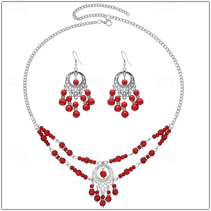 Naszyjniki Kolczyki Naszyjniki Nausznice Retro / vintage Artystyczny Boho Stop Na Cosplay Damskie Biżuteria kostiumowa Modna biżuteria 2025 - $13.99 –P8