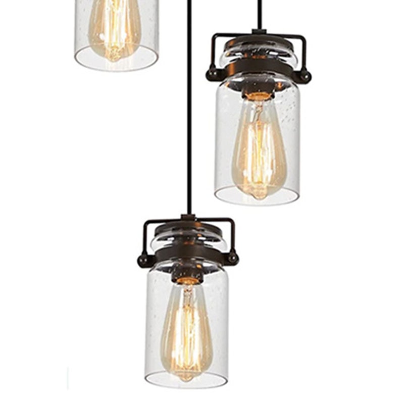 Pendant Lighting for Kitchen Island, 1/3/5-Light Dining Room Light Fixtures Hanging Linear Chandeliers, Farmhouse Chandeliers for Dining Room Pendant Light Fixtures Matte Black Finish with Glass Shades 2025 - $439.99 –P5