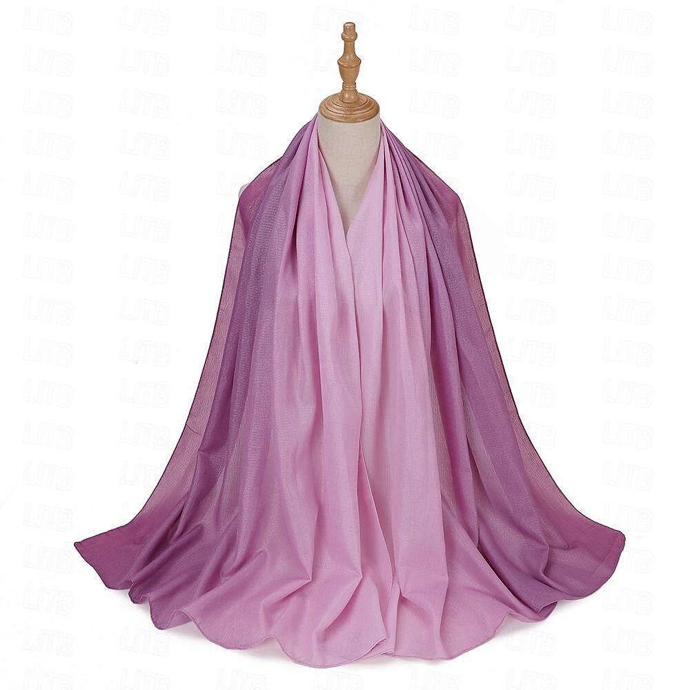 Mujer Chales Hijab Bufandas Dubai islámico árabe musulmán Ramadán Adulto Tocados 2026 - $19.49 –P10