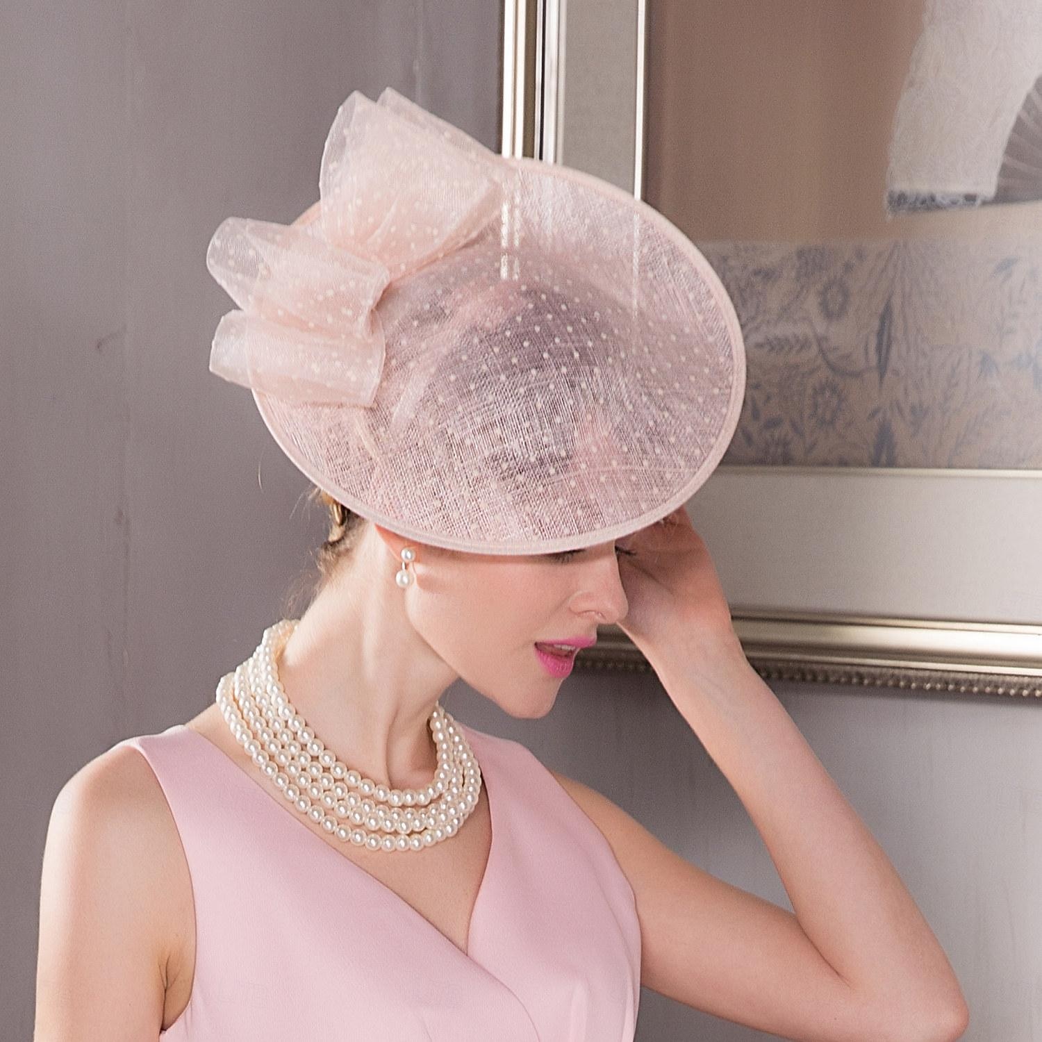 hatter sinamay tallerken lue topp hatt sinamay hatt bryllup teselskap elegant bryllup med bowknot hodeplagg hodeplagg 2026 - $45.99 –P7