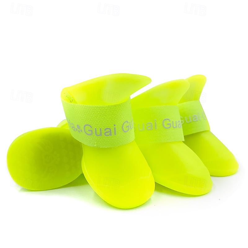 Dog Boots / Shoes Anti-Slip Sports & Outdoors Waterproof Solid Colored For Pets PVC Black 2026 - $22.99 –P3