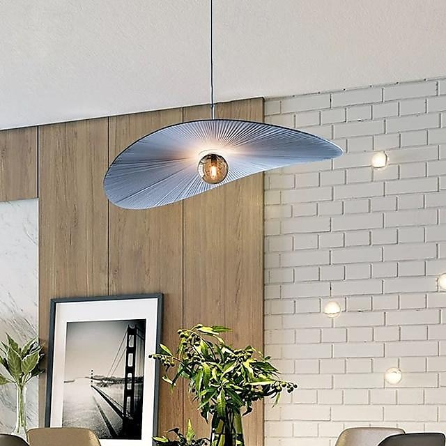 Lampe suspendue LED couleur de lumière chaude, design rond, luminaire suspendu en tissu, style nordique moderne, lampes suspendues pour salle à manger, chambre à coucher, 110-240v de 2025 ? $399.99 –P8
