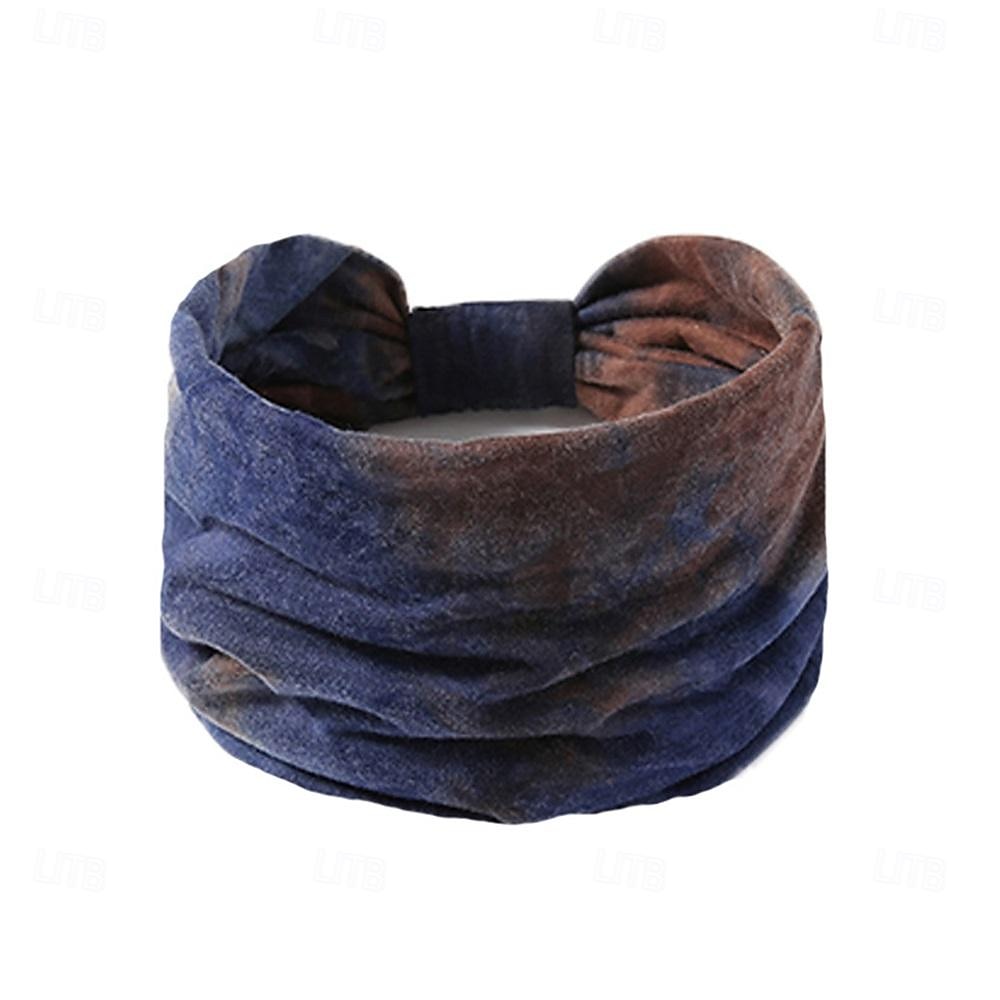 fasce boho larghe fasce per capelli turbante stile africano fasce annodate elasticizzate leopardate fasce floreali elastiche per capelli yaga accessori di moda per donne e ragazze nere (set 6) del 2025 a $6.99 –P8