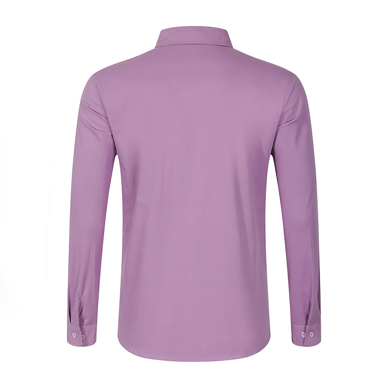 Men's Dress Shirt Button Up Shirt Plain Wedding Daily Light Blue Black White Pink Long Sleeve Lapel Spring &  Fall Clothing Apparel Collared Shirts 2026 - $31.99 –P16