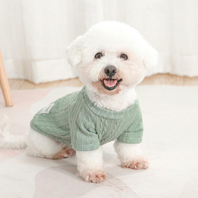 Cane Gatto Maglione Moda Carino Inverno Caldo Morbido Lavabile Confortevole All'aperto Sportivo Abbigliamento per Cani for Bichon Frisé Barboncino Volpino di Pomerania Cucciolo Papillon del 2025 a $20.99 –P12