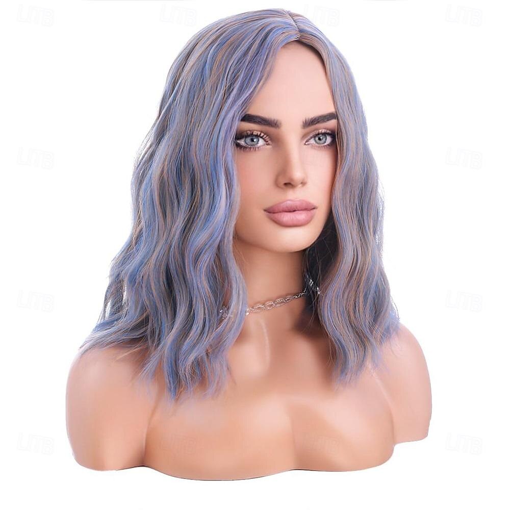 Perruque verte perruque ombragée verte perruque bob verte perruques vertes pour femmes perruques courtes bouclées ondulées vertes perruques synthétiques perruques du jour de la Saint-Patrick de 2025 ? $18.99 –P2