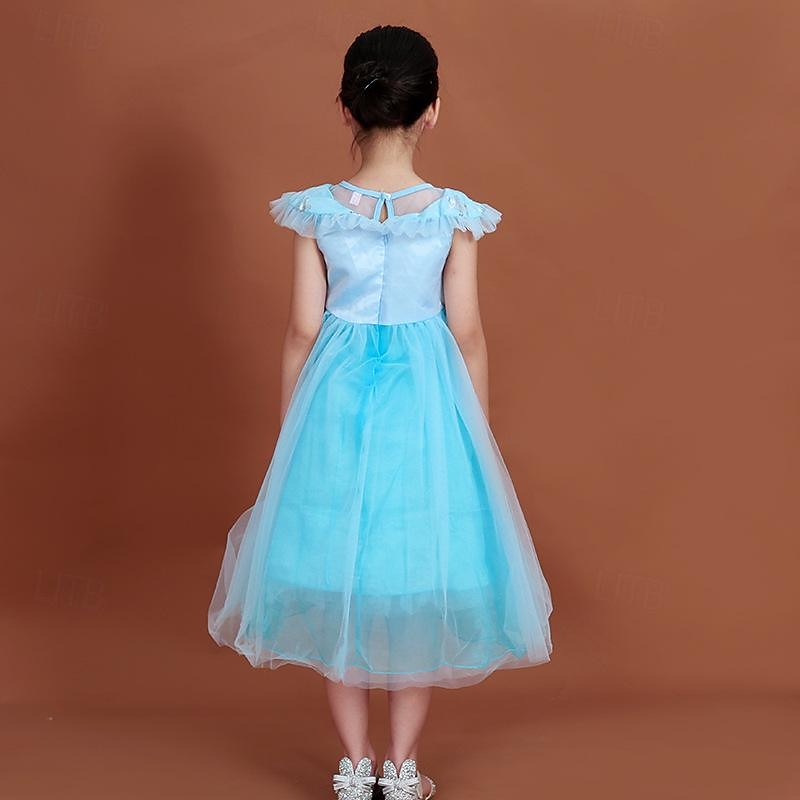 Frozen Princess Fairytale Elsa Dress Outfits Flower Girl Dress Cute Movie Cosplay for Girls' Kid's Wedding Wedding Guest 2025 - $55.99 –P8