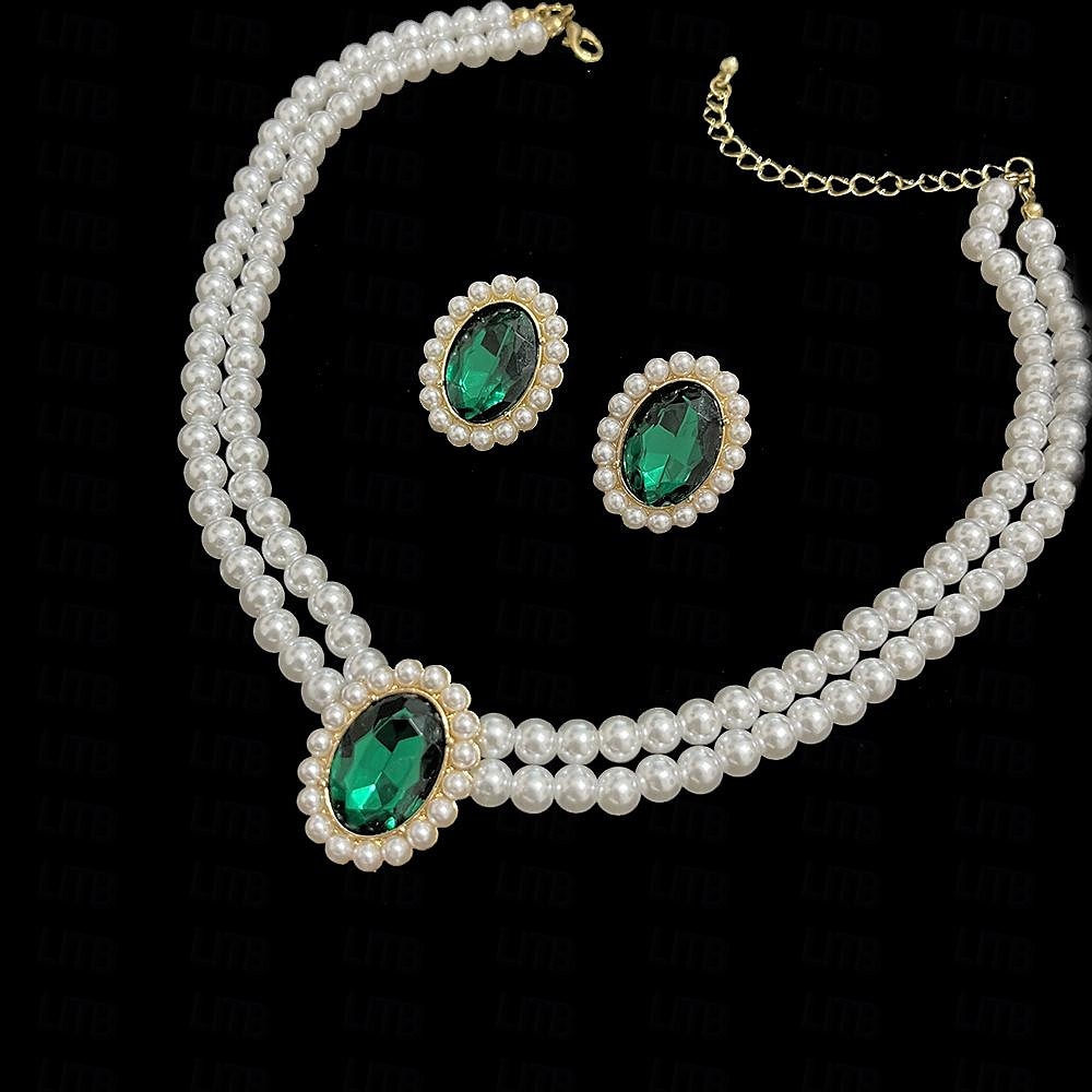 Schmuckset 1 Acryl Ohrringe Halsketten Damen Elegant Modisch Zierlich lieblich Schick Kreisförmig Schmuck-Set Für Party Partyabend Geschenk 2025 - $11.99 –P4