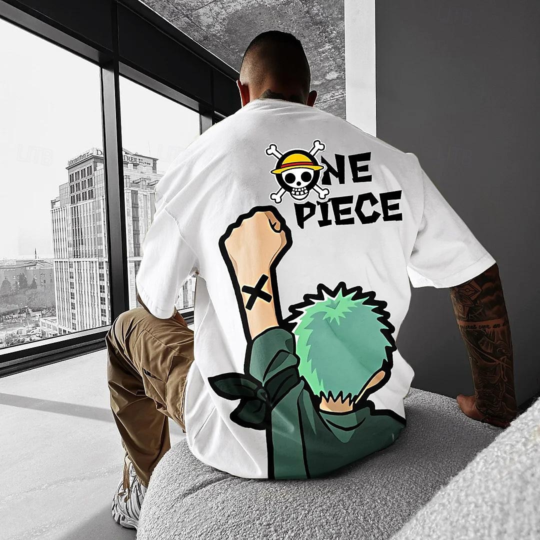 One Piece Roronoa Zoro T-Shirt Cartoon Back To School Anime Harajuku Grafisch Kawaii Voor Voor heren Dames Volwassenen Carnaval Maskerade Heet stempelen Casual / Dagelijks 2025 - $23.99 –P3