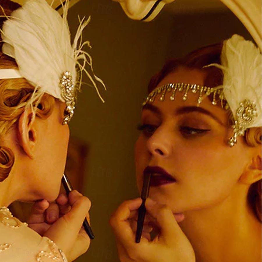 Doplňky do vlasů Bubenová čelenka Retro Řvoucí 20s 20. léta 20. století Štras Pro Kostýmová hra Karneval Dámské Kostýmní šperky Módní šperky 2025 - $15.49 –P2