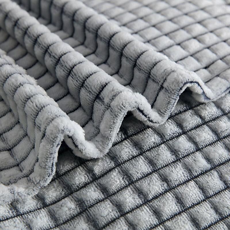 Thickened Solid Color Pineapple Checked Flannel Blanket Coral Velvet Sofa Cover Blanket Air Conditioning Blanket Nap Blanket 2025 - $8.49 –P7