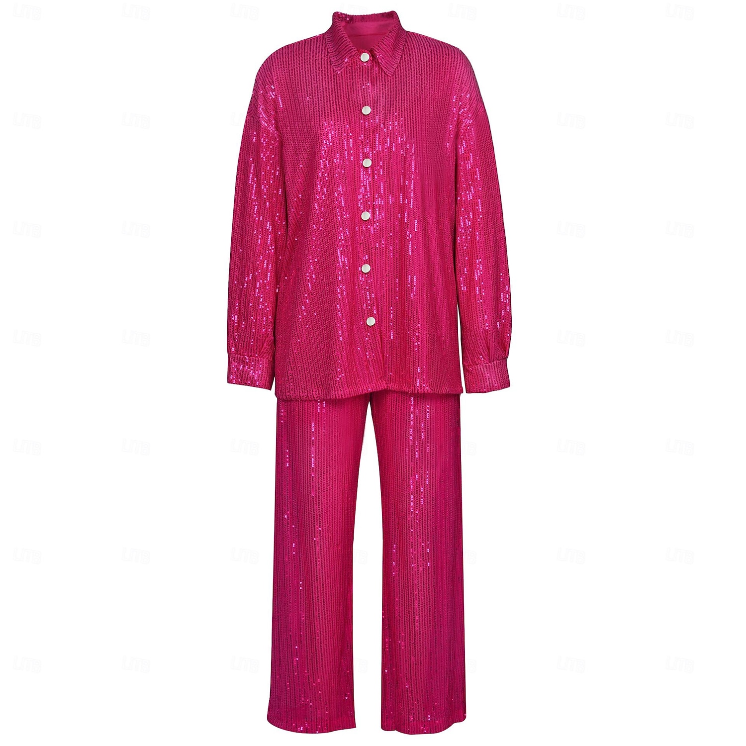 Retrò Vintage Disco Anni '80 Pantaloni Abiti Camicia Per donna Feste Club Parata dell'Orgoglio Adulti Primavera & Estate del 2025 a $17.49 –P4