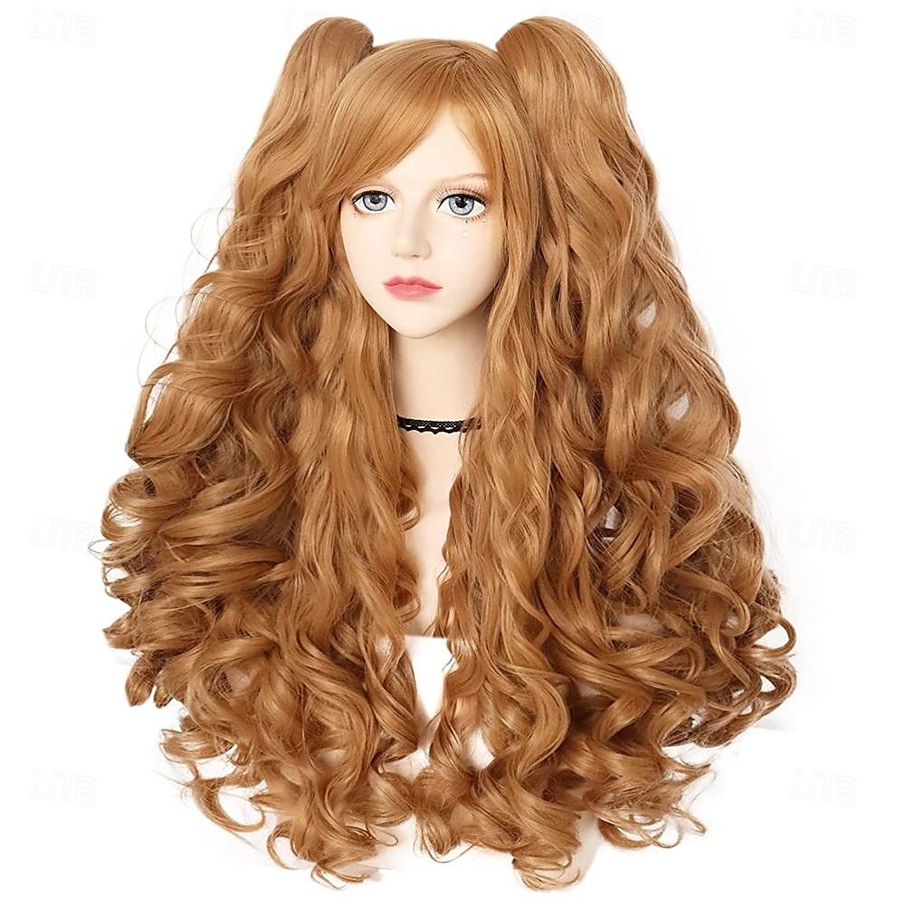 Peruca Longa Cacheada Azul com Rabo de Cavalo Peruca Azul Claro com 2 Rabos de Cavalo Peruca Lolita Azul com Franja para Mulheres Peruca Anime Peluca Azul para Fantasia Carnaval Halloween de 2025 por $35.99 –P10