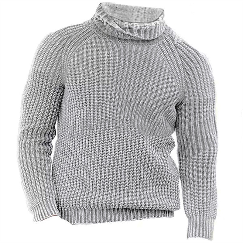Herre Turtleneck genser Genser Pullover genser Herre Turtle Neck Jumper Riflet Strikke Avklipt Strikket Rullekrage Moderne Moderne Dagligdagstøy Ut på byen Klær Høst vinter Svart Hvit M L XL 2025 - $19.49 –P7