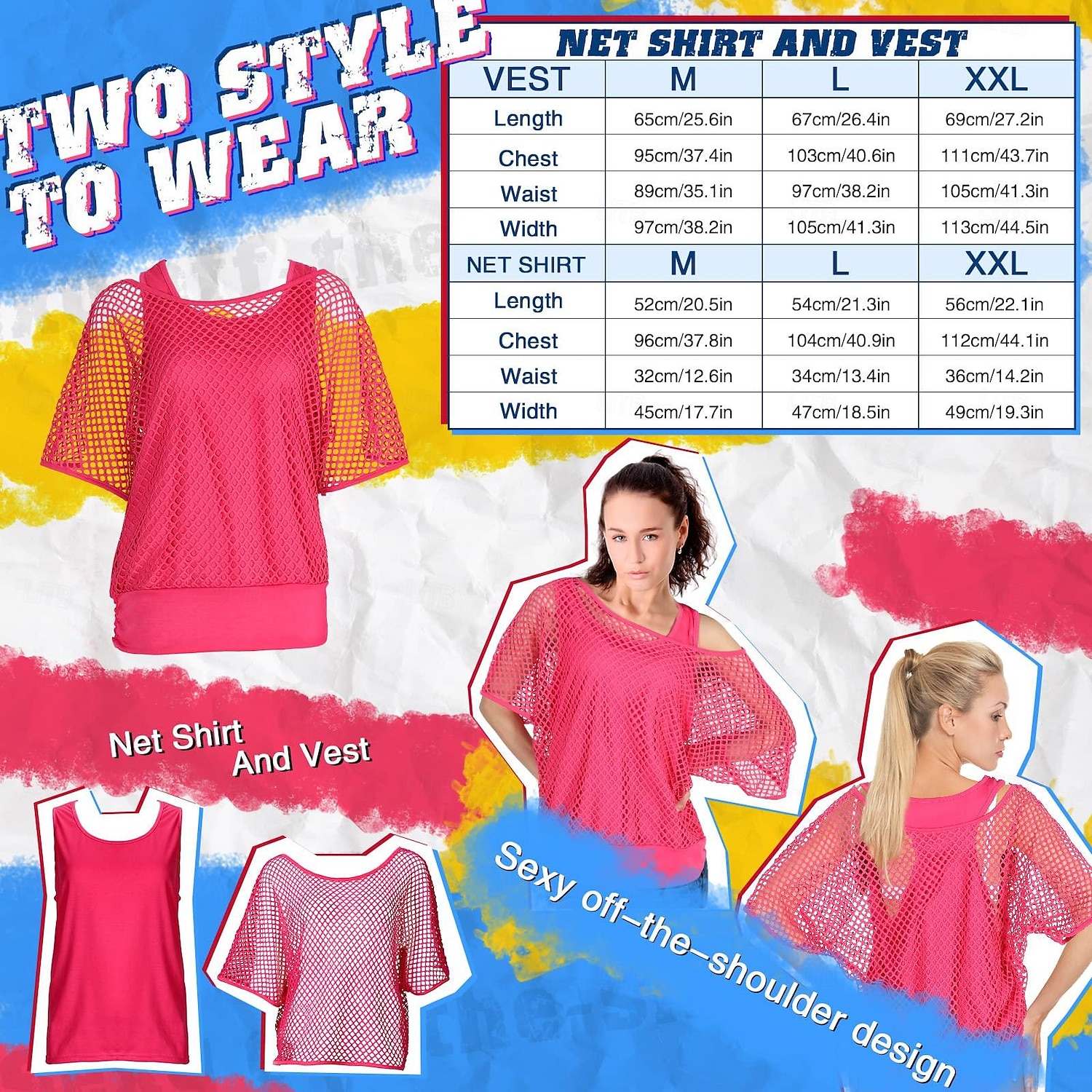Retro Antiguo Disco Años 80 Camiseta con hombros descubiertos Malla Mujer Disfraz de carnaval Víspera de Todos los Santos Carnaval Mascarada Fiesta / Noche Despedida de Soltera Desfile del orgullo 2025 - $47.99 –P6