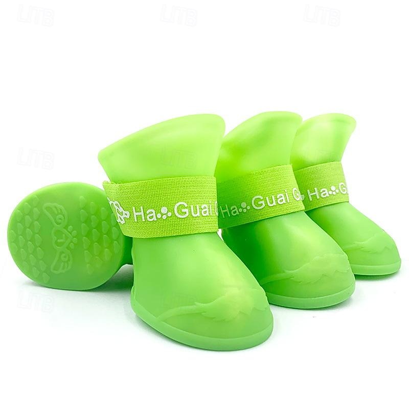 Dog Boots / Shoes Anti-Slip Sports & Outdoors Waterproof Solid Colored For Pets PVC Black 2026 - $22.99 –P1