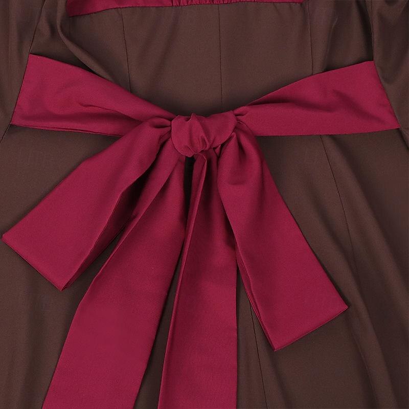 Lolita gotică Punk și gotic Steampunk Rochii Episcop Cu Volane Bloc Culoare Răsfrânt Costume de fancy Pentru femei Fantezie Steampunk Performanță Mascaradă Adulți Rochie 2026 - $48.99 –P10