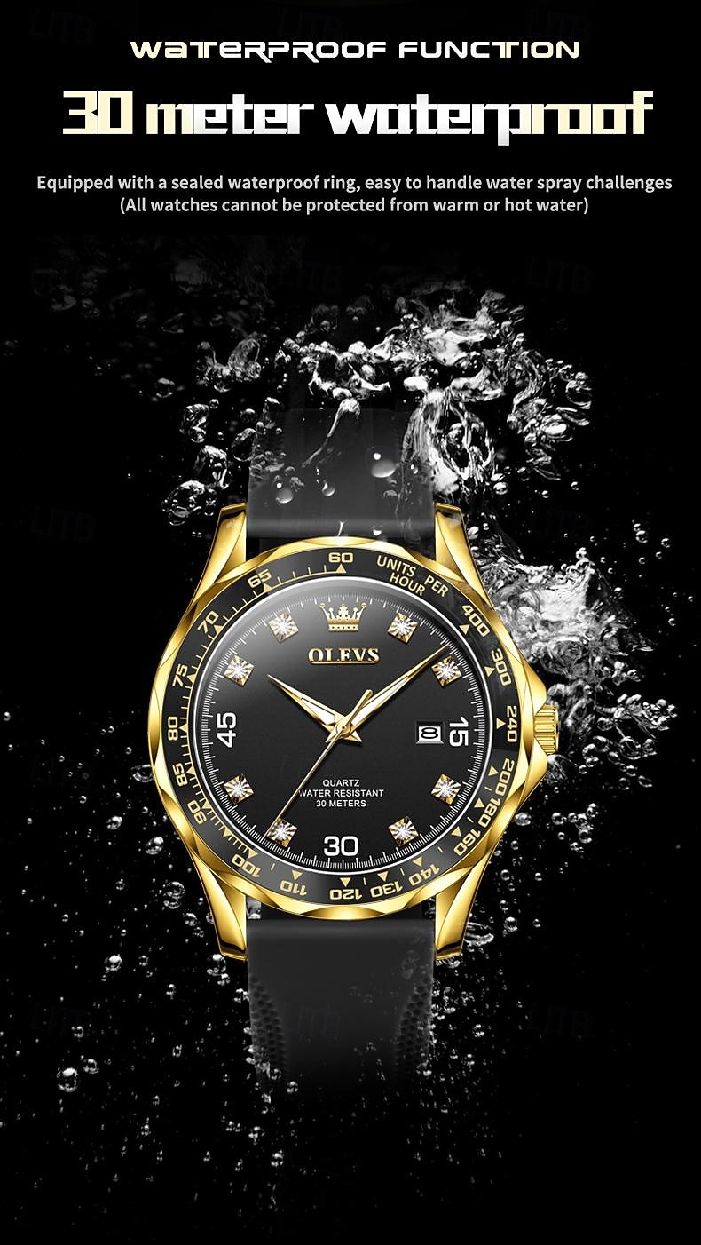 OLEVS Men Quartz Watch Minimalist Fashion Casual Wristwatch Luminous Calendar Waterproof Steel Watch 2026 - $34.99 –P15