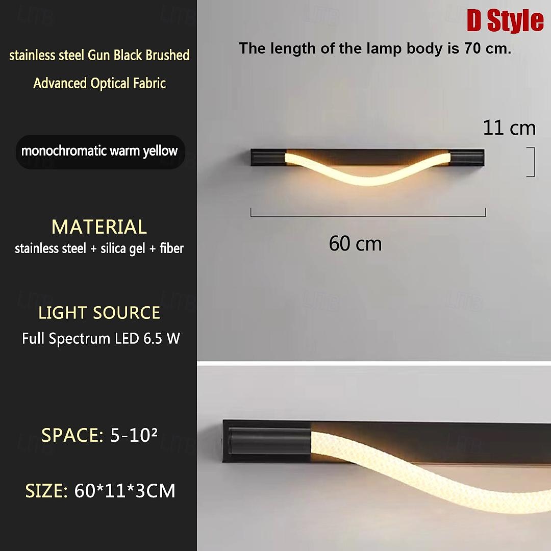 Led Silicone Wall Lamp Woven Texture Pure Silicone 360-Degree Light Interior Decoration Wall Lamp DIY Modeling Wall Lamp Suitable for Bedroom Study Living Room Asle 3000K Warm White 2025 - $82.99 –P4
