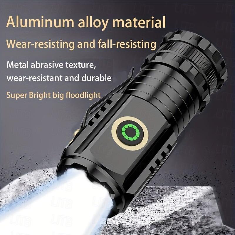Super Bright Flashlight, Compact Portable Mini Flashlight, Outdoor Waterproof Multi-functional Night Fishing Lamp, Cap Pliers Lamp 2025 - $11.99 –P1