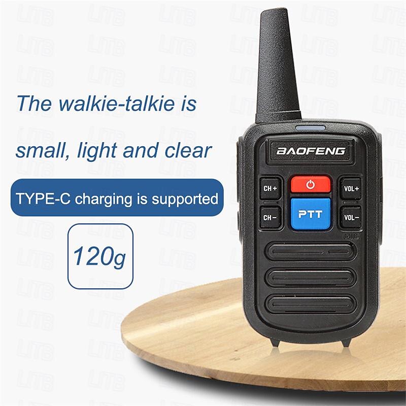 Мини-рация baofeng uhf 400-470 МГц, портативная двухдиапазонная радиостанция bf-c50, 16 каналов, дальняя связь, 5 Вт, двусторонняя радиосвязь с зарядным устройством 2025 - $51.99 –P9