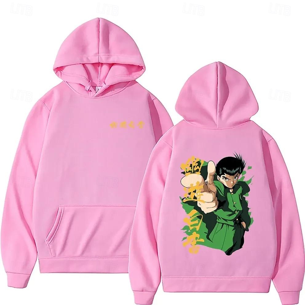 Yu Yu Hakusho Yusuke Urameshi Kurama Kapuce Animák Manga Anime Přední kapsa Grafika Pro Pro páry Pánské Dámské Dospělé Karneval Plesová maškaráda Horká ražba Běžné / Denní 2025 - $27.99 –P8