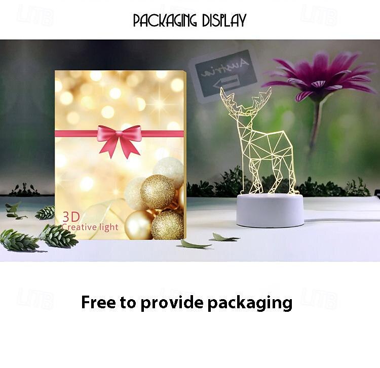 3D Night Light Bedroom Bedside Lamp Eye Care Led Light Birthday Valentine's Day Gift 2025 - $12.99 –P3