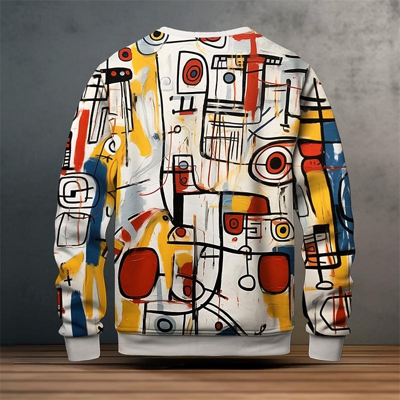 Per uomo Graffiti Felpe Maglia Maglione Manica Lunga Felpa Girocollo Moda Quotidiano Casual Stampa 3D Abbigliamento casual alla moda Uscire Stampa 3D Primavera & Autunno del 2026 a $32.99 –P7