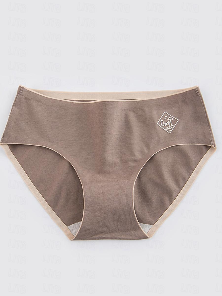 Damenhöschen reine Farbe einfache tägliche Bett Baumwolle atmungsaktiv Sommer Frühling Home Outfits 2025 - $7.99 –P5