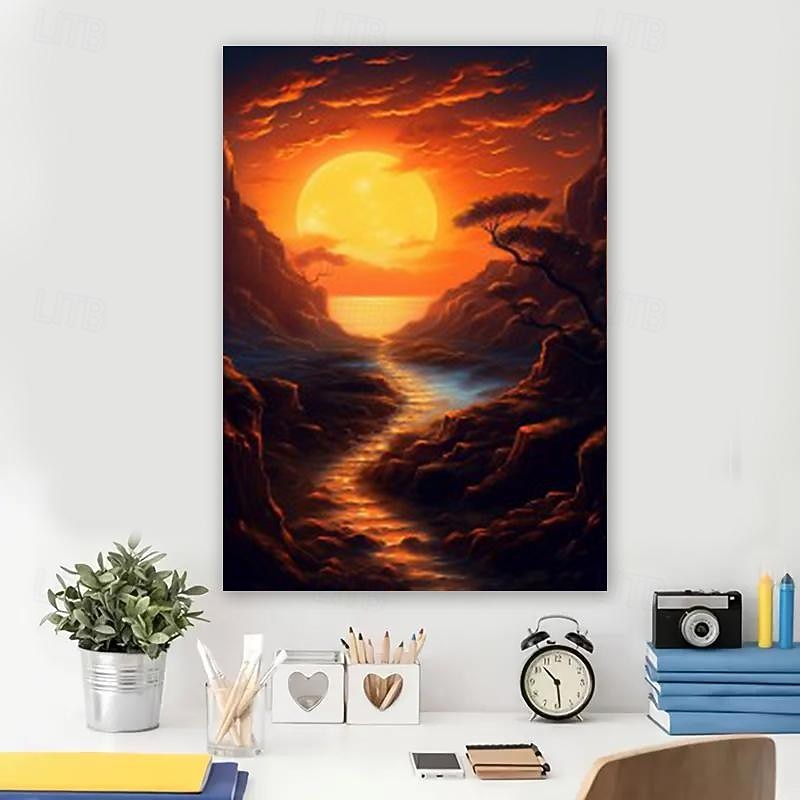 Landscape Wall Art Canvas Sunset Prints and Posters Pictures Decorative Fabric Painting For Living Room Pictures No Frame 2026 - $15.99 –P5